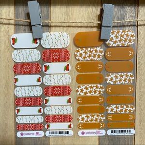 2 Christmas Themed Jamberry NAS Nail Wraps